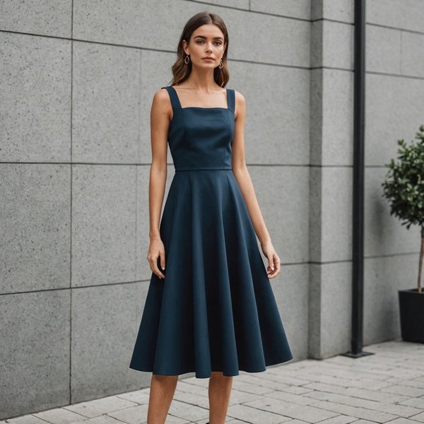 Comment porter des robes à col carré pour un look moderne?