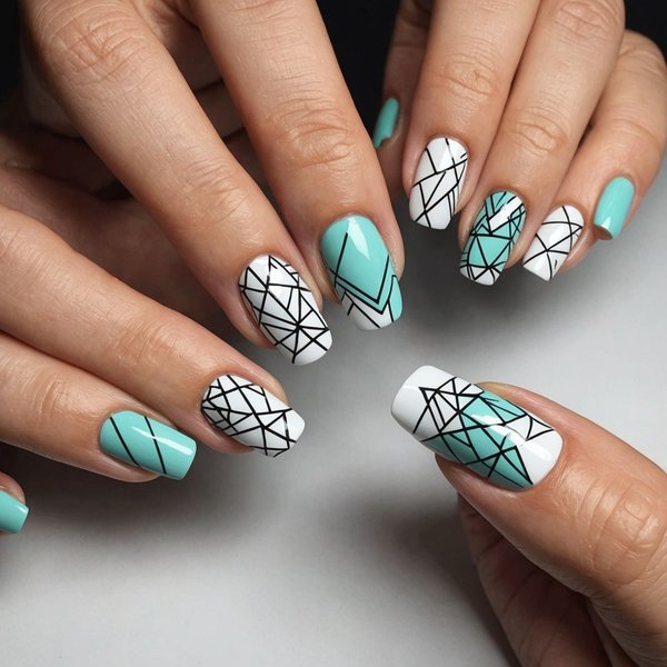 Quelles sont les meilleures techniques pour un nail art géométrique et tendance ?